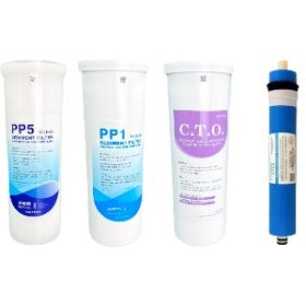   Szűrőkészlet házzal együtt 10" + RO membrán 75 GPD